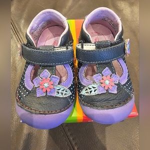 Stride Rite Girls SM Viola Nvy Purple Toddler Baby Shoes Size 4.5M